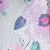 Girls 7-16 Shantung Floral Printed Dress with Cardigan