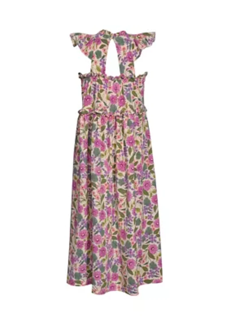 Girls 7-16 Multi Floral Printed Dress