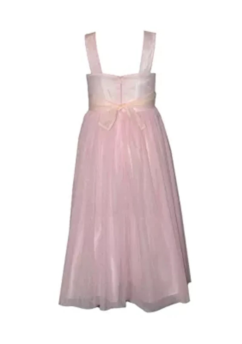 Girls 7-16 Sequin Top Mesh Skirt Dress