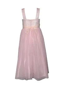 Girls 7-16 Sequin Top Mesh Skirt Dress