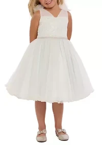 Girls 7-16 Tie Shoulder Ballerina Dress