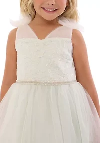 Girls 7-16 Tie Shoulder Ballerina Dress