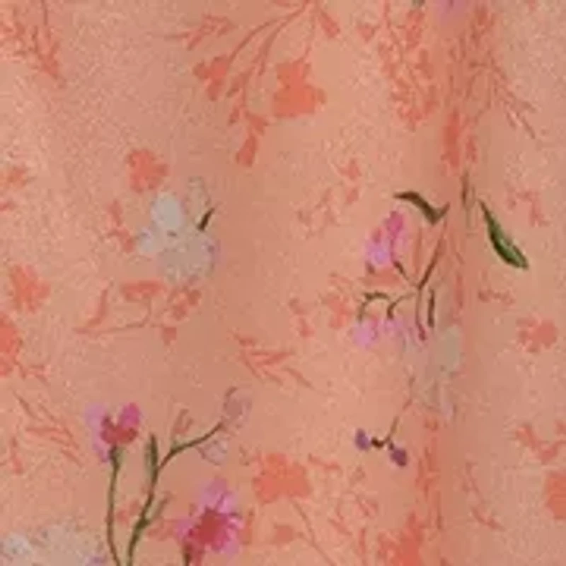 Women's Floral Bow Flounce Dress