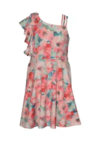 Girls 7-16 Floral Dress