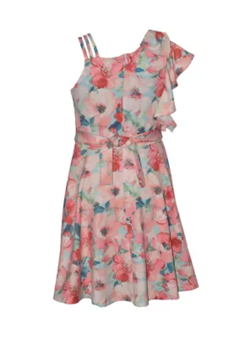 Girls 7-16 Floral Dress