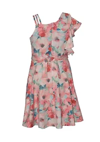 Girls 7-16 Floral Dress