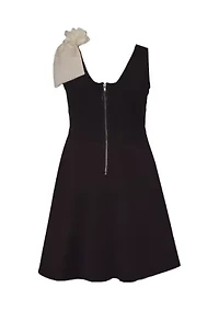 Girls 7-16 Bow Detail Skater Dress