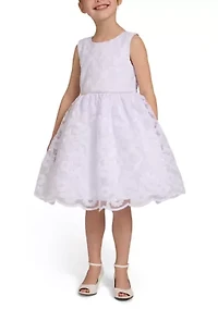 Girls 7-16 Allover Sparkle Lace Dress
