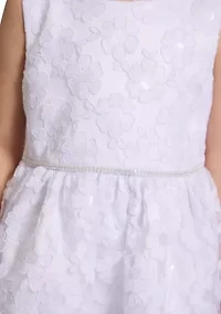 Girls 7-16 Allover Sparkle Lace Dress