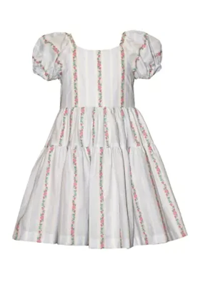 Girls 7-16 Wallpaper Striped Dress