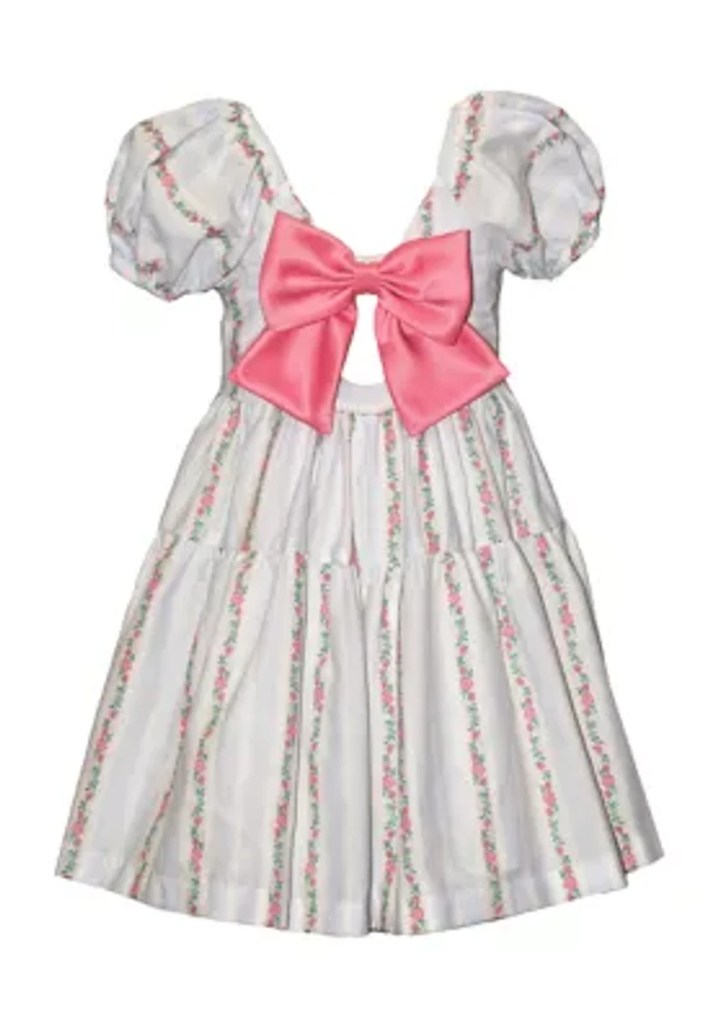 Girls 7-16 Wallpaper Striped Dress