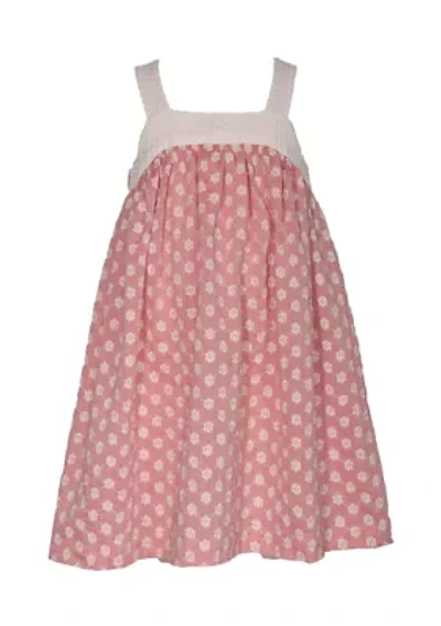 Girls 4-6x Crochet Trim Textured Float Dress