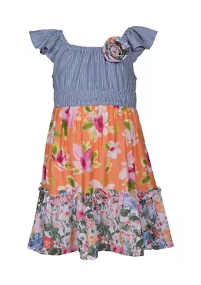 Girls 4-6x Mixed Print Sundress
