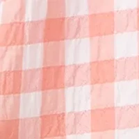 Girls 4-6x Color Blocked Gingham Dress