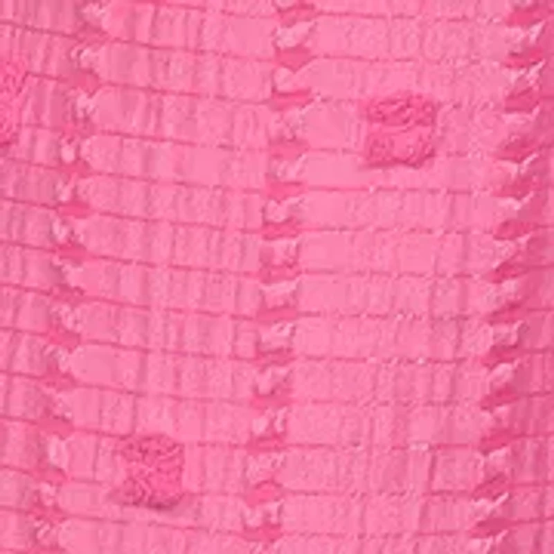 Girls 7-16 Clip Dot Smocked Top