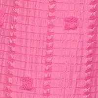 Girls 7-16 Clip Dot Smocked Top