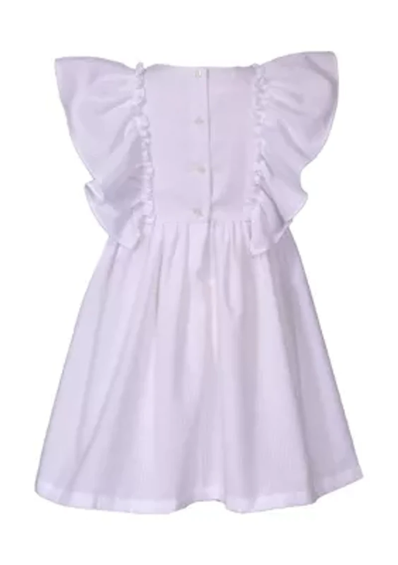 Girls 4-6x Flutter Sleeve Sundress