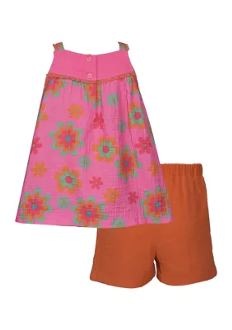 Girls 4-6x Printed Cotton Set