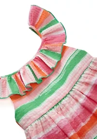 Girls 4-6x Multi Stripe Seersucker Set