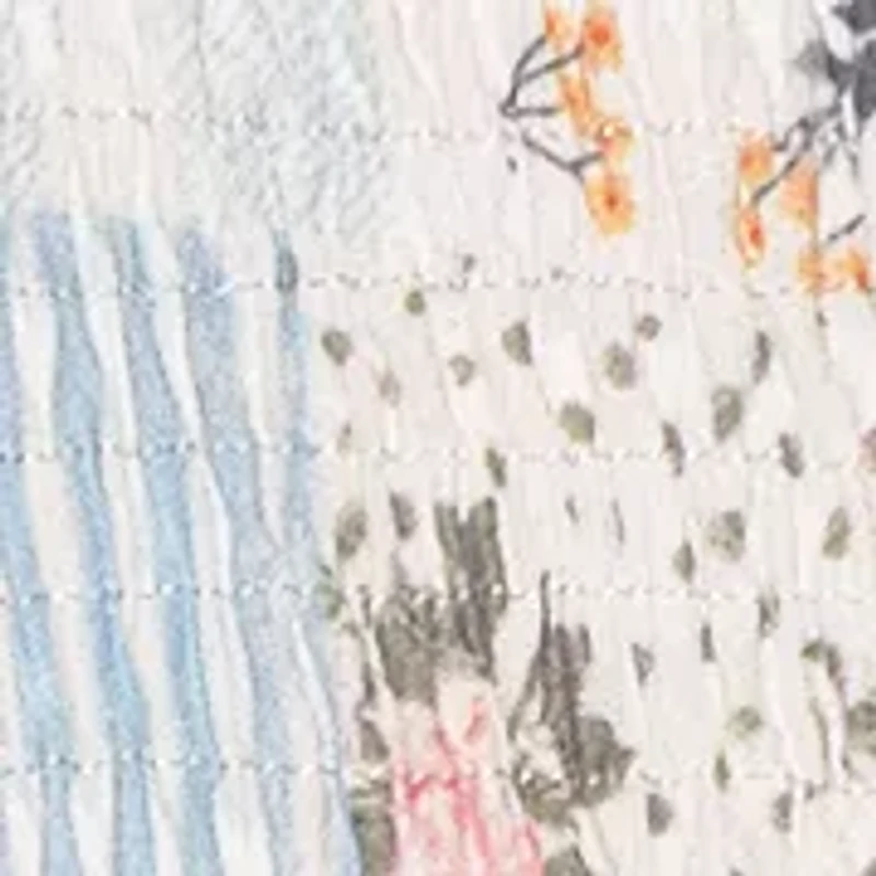 Girls 4-6x Patchwork Clip Dot Smocked Dress