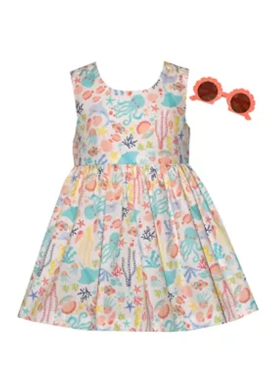 GIRLS 4-6x Sealife Cross Back Dress