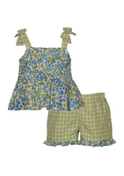 Girls 4-6x Checkered Set
