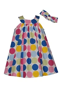 Girls 4-6x Big Dot Dress