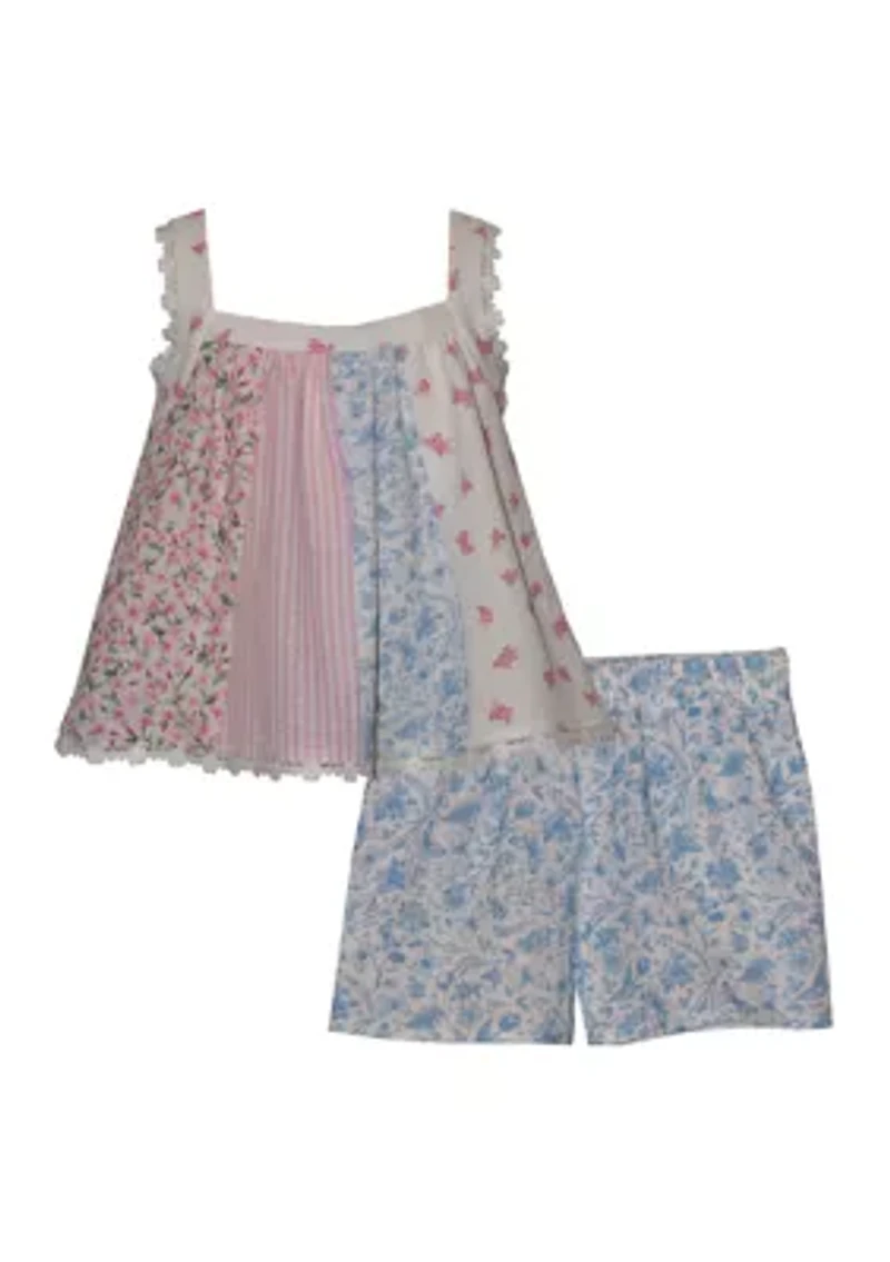 Girls 7-16 Mixed Floral Float Set