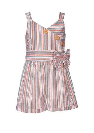 Girls 7-16 Multi Stripe Romper