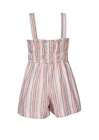 Girls 7-16 Multi Stripe Romper