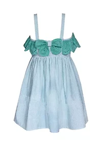 Girls 7-16 Sleeveless Striped Seersucker Dress