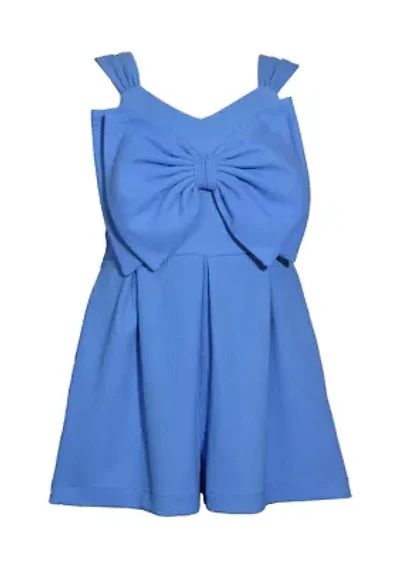 Girls 7-16 Bow Bodice Romper