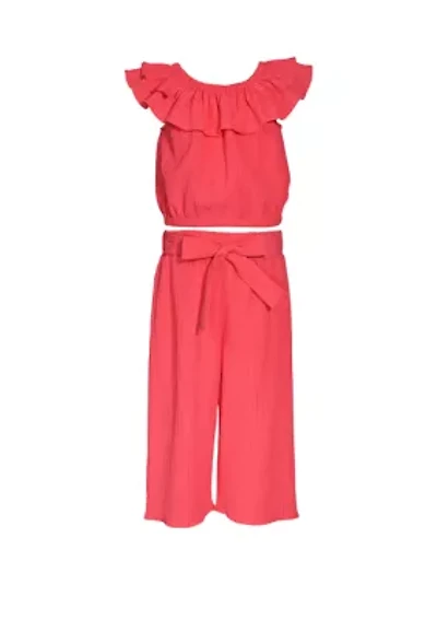 Girls 7-16 Gauze Pants Set