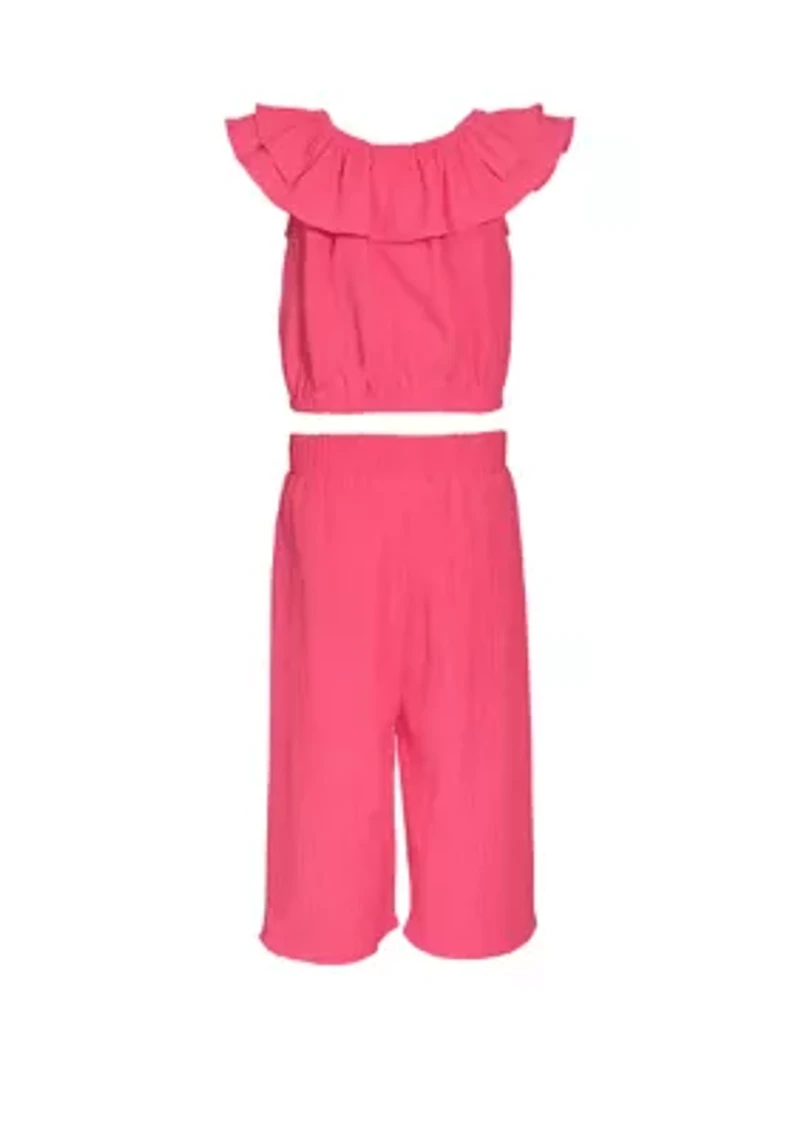 Girls 7-16 Gauze Pants Set