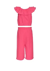 Girls 7-16 Gauze Pants Set