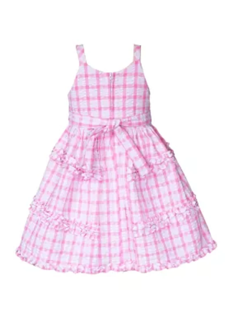 Girls 7-16 Barbie Seersucker Dress