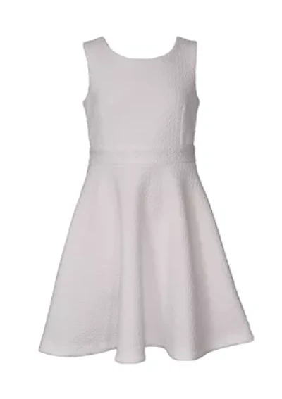 Girls 7-16 Textured Knit Dress