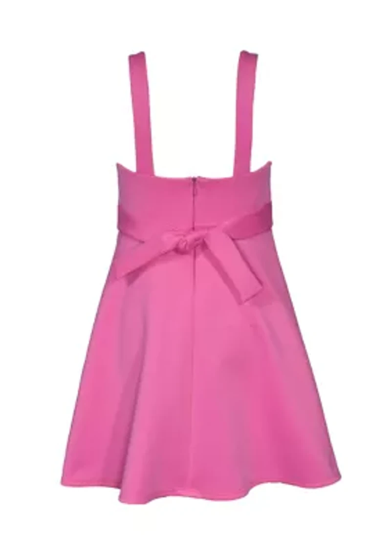 Girls 7-16 Flower Scuba Skater Dress
