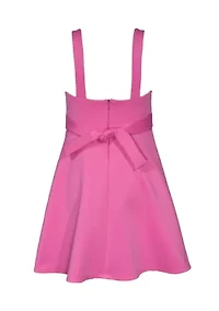 Girls 7-16 Flower Scuba Skater Dress