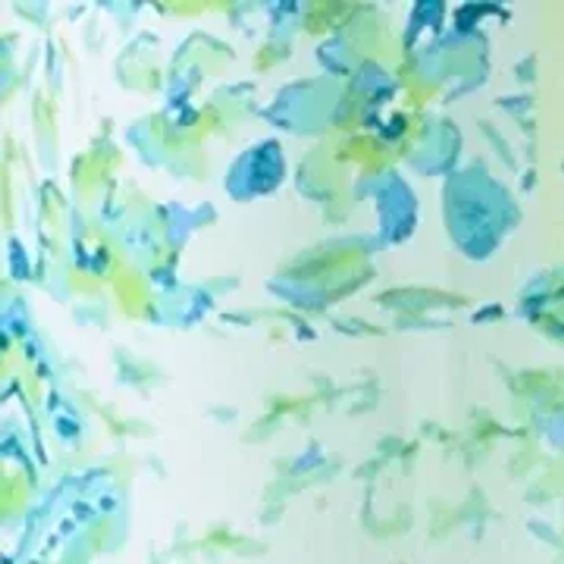 Girls 7-16 3 Cage Back Tropical Maxi Dress