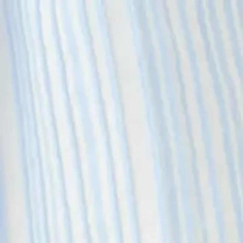 Girls 7-16 Blue Stripe Flutter Sleeve Dress