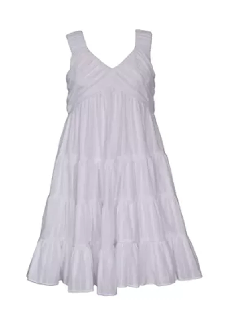 Girls 7-16 Tiered V-Neck Sundress