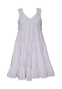 Girls 7-16 Tiered V-Neck Sundress