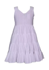Girls 7-16 Tiered V-Neck Sundress