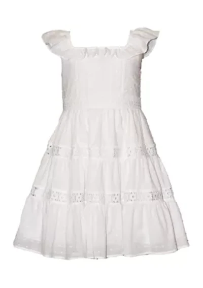 Girls 7-16 Lace Inset Dress