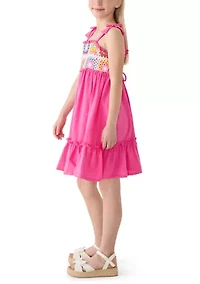 Girls 7-16 Crochet Bodice Dress