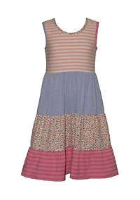 Girls 7-16 Knit Mash Up Dress