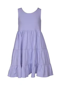 Girls 7-16 Knit Tiered Dress