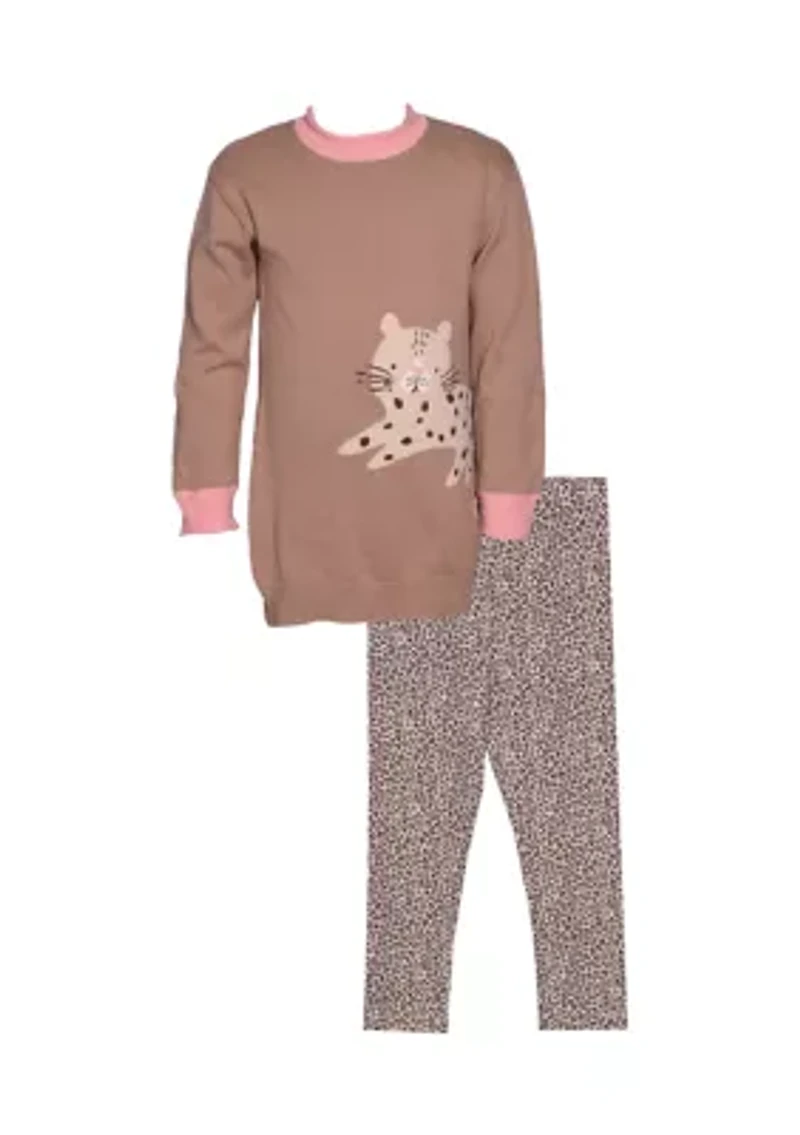 Girls 4-6x Animal Sweater Set