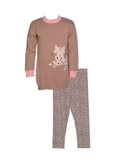 Girls 4-6x Animal Sweater Set